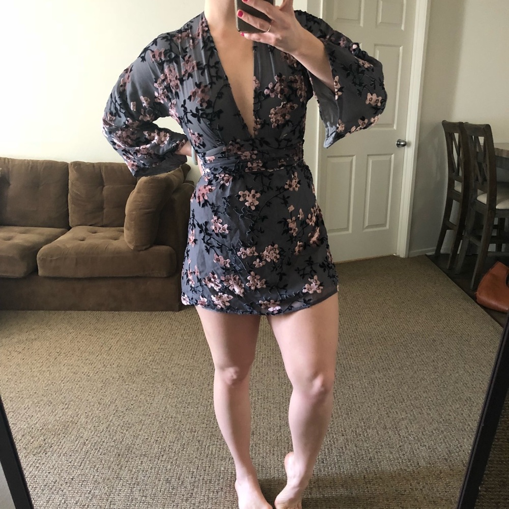 Velvet skylar + Madison backless wrap dress